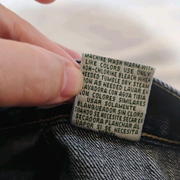 St. John's Bay Dark Blue Straight Leg Jeans - Picture 4 of 10